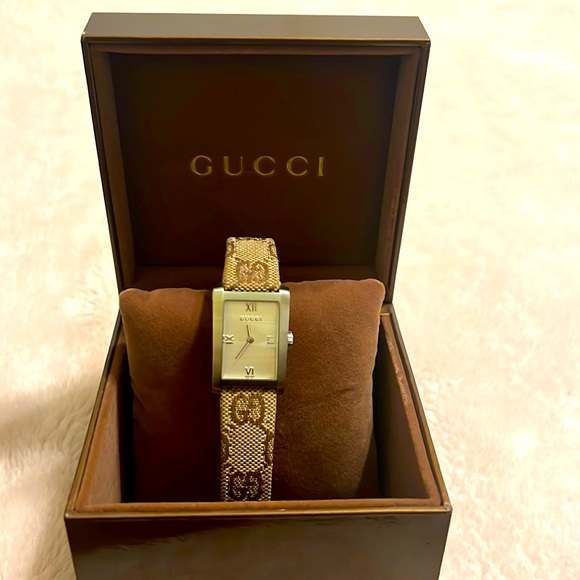 Gucci GG brown canvas watch - Picture 2 of 7
